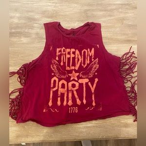 Maroon USA tank